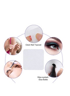 SYOSI 400 Pieces Eyelash Glue Eyelash Extension Glue Wipes Eyelash Glue Cleaner Wiping Cloth Non woven Fabric Wipes Removal Tool for Eyelash Extension Glue and Nail Polish Bottle  - Image 3