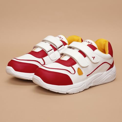 AVANT Kid's TurboTots Sneaker Shoes- Soft Cushioned Insole, Lightweight, Durable, Comfortable, Trendy, Casual Footwear (AVKSH007CL02SIZE5_White/Red_5) - Image 5