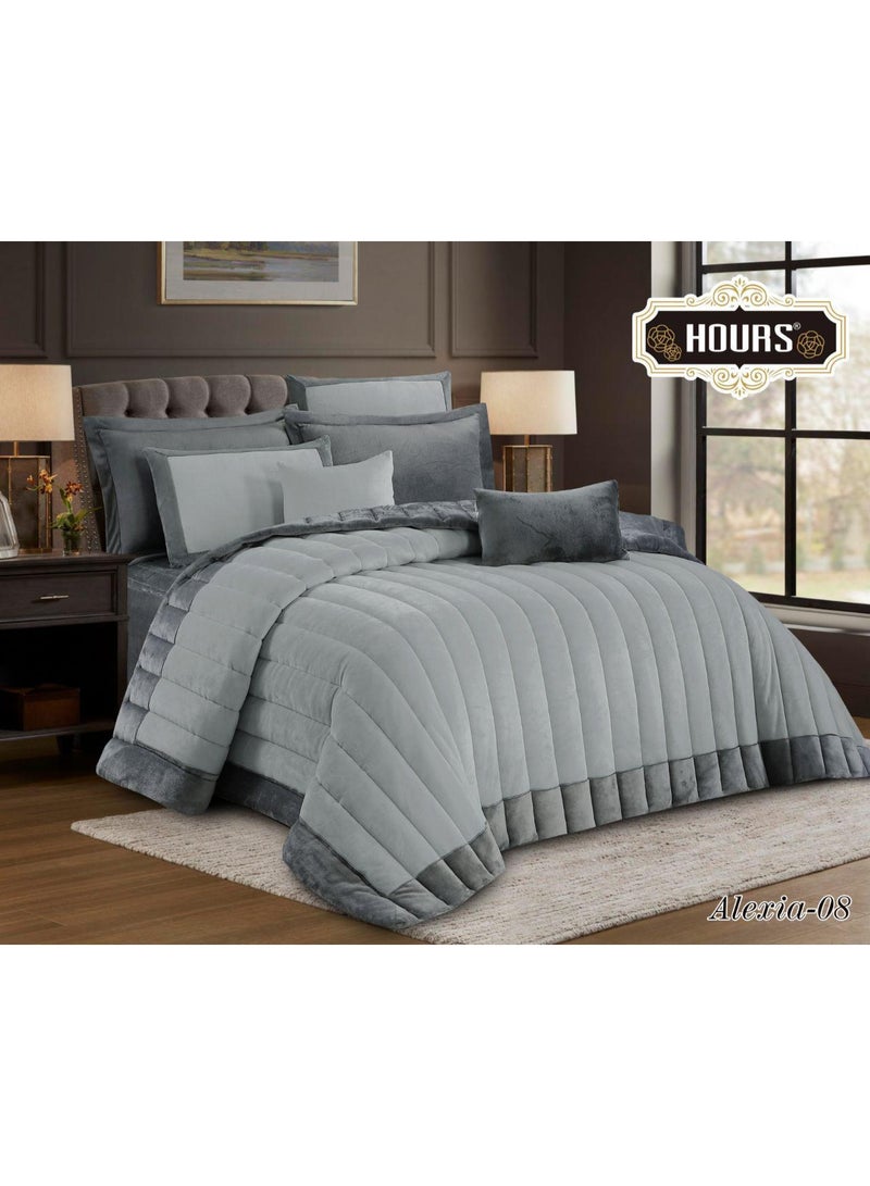 هورس مفرش شتوي نفرين طقم 8قطع حشوه ثابته