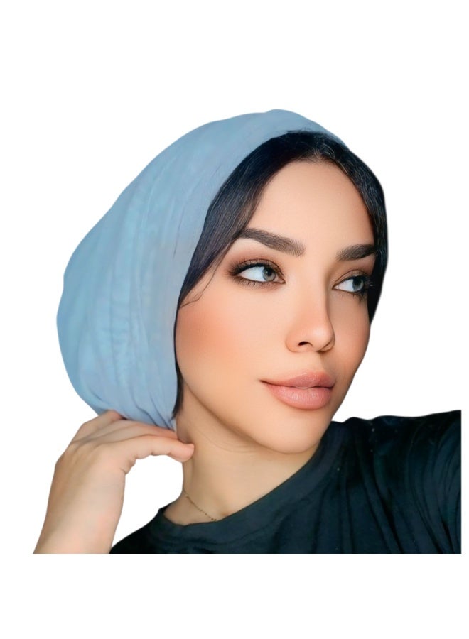 غطاء رأس تل استرتش درابيه قطعتين متصلين مبطن من الداخل