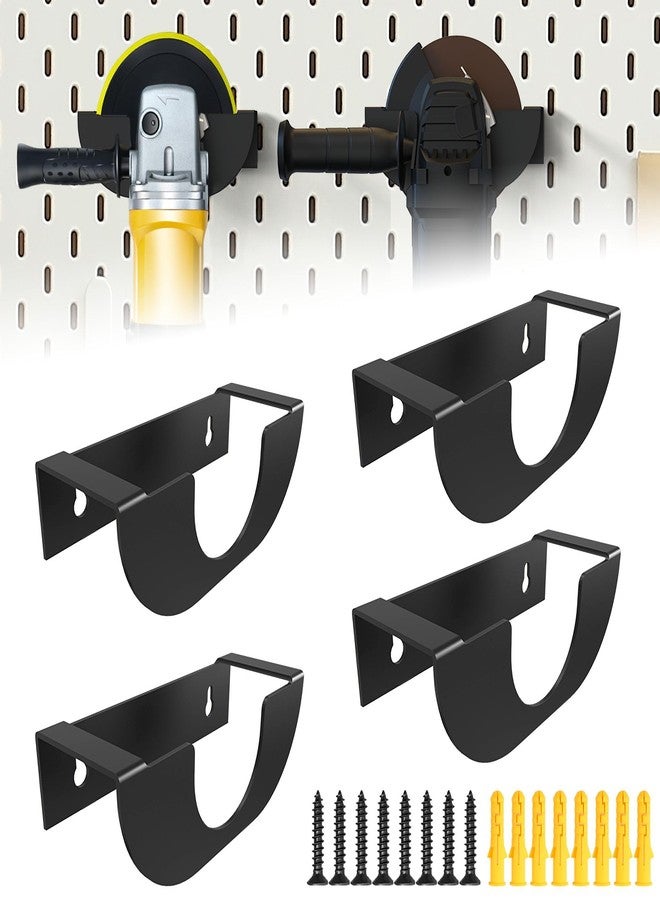 Laowu Angle Grinder Holder Tool Wall Mount Bracket - 5 Inch Grinder Hanger, Impact Wrench Holder, Angle Grinder Storage Rack - Black - Image 1