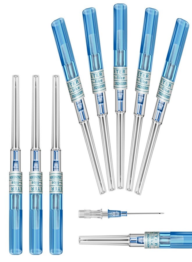 Autdor Catheter Piercing - Autdor 10Pcs 22 Gauge Ear Nose IV Catheter Piercing Stainless Steel Hollow for Lip Tongue Belly Cartilage Piercing Kit - Image 1