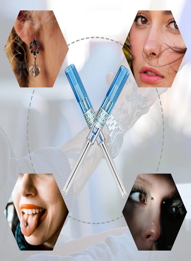 Autdor Catheter Piercing - Autdor 10Pcs 22 Gauge Ear Nose IV Catheter Piercing Stainless Steel Hollow for Lip Tongue Belly Cartilage Piercing Kit - Image 5