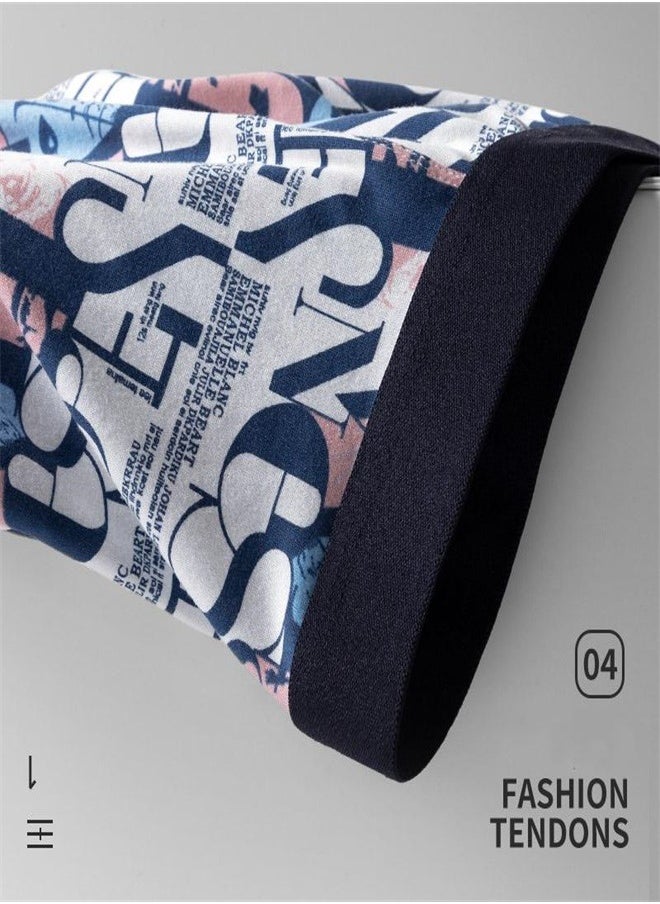 MIIOW - 3Pcs Man Underwear Boxer Men Comfortable Polyester Innerwear  Men's Panties Boxers Shorts Underpants Mens Print - Image 1