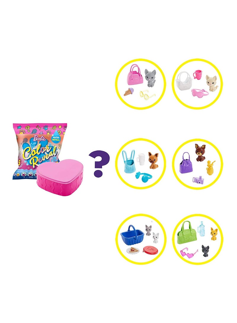باربي مجموعة مفاجأة سلسلة باربي الملونة تكشف عن الحيوانات الأليفة - Image 2