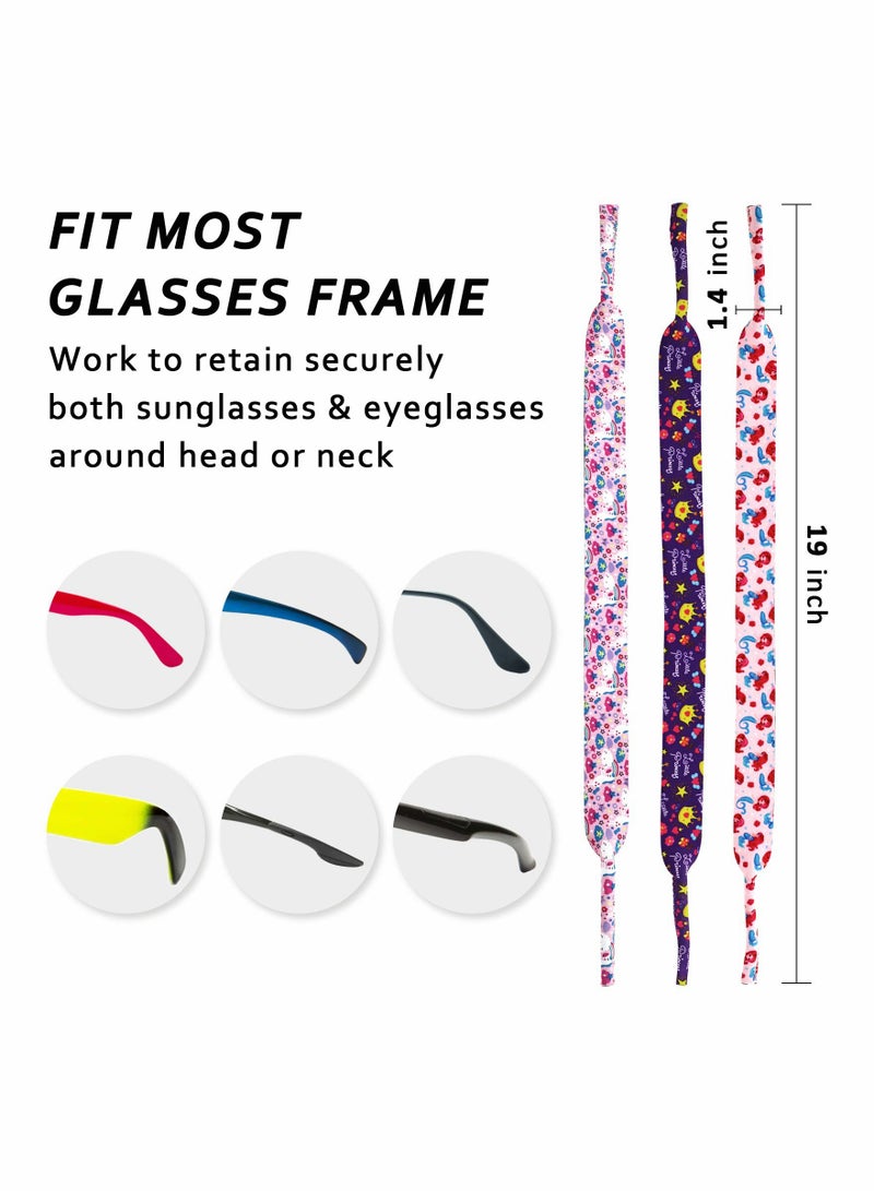 حزام نظارات للأطفال بدون ذيل قابل للتعديل لحماية النظارات للأولاد والبنات حبل نظارات عائم للأطفال حبل نظارات مضاد للانزلاق من مادة الغوص سلاسل نظارات مضادة للسقوط - Image 5