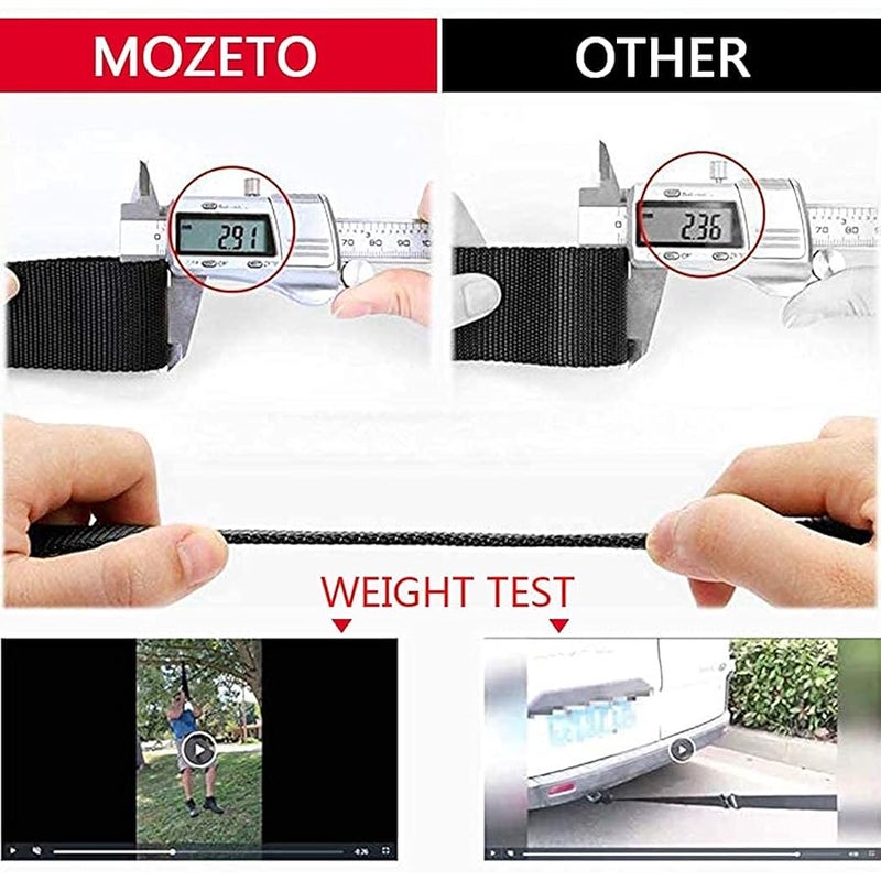 MOZETO Tactical Belts for Men Military Style Work Hiking Riggers Web Gun Belt with Heavy Duty Quick Release Metal Buckle - Image 3