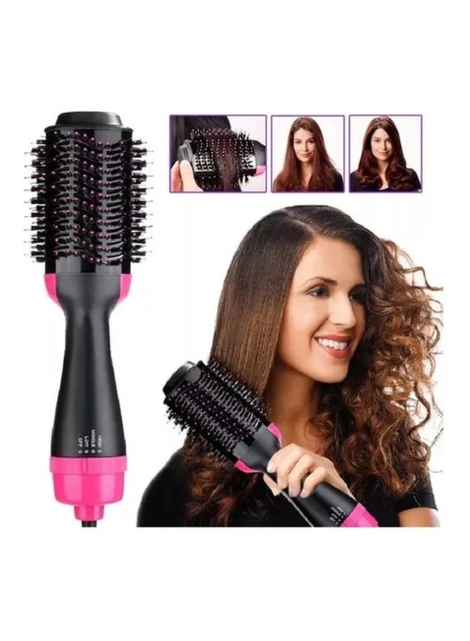 Cronier Professional Hair Dryer Brush, 3 Heat Settings, 360 Degree Swivel Cord, Massage Points, Pink and Black - Image 1
