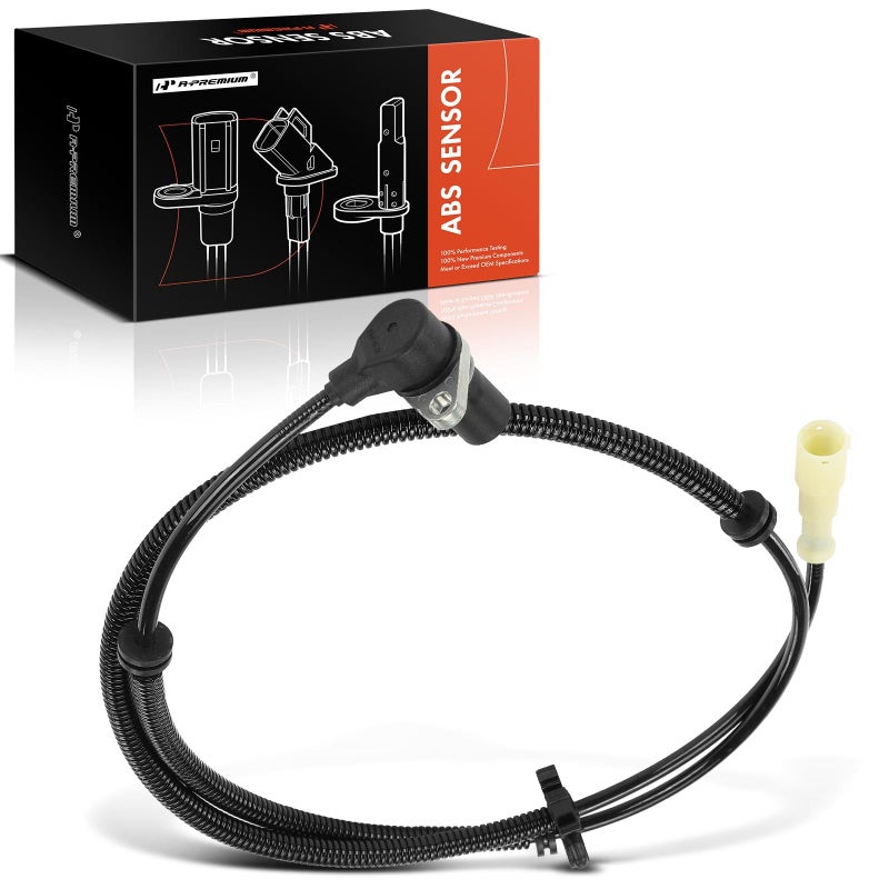 A-Premium A-Premium ABS Wheel Speed Sensor Compatible with Chevrolet & Buick Models - Impala, Caprice, Commercial Chassis, Roadmaster, 1994 1995 1996 - Rear Center Driver or Passenger Side, Replace# 10232135  - Image 1