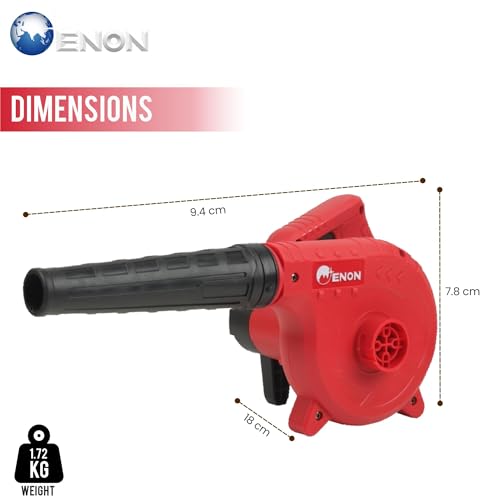 ENON Air Blower with Variable Speed, 650W Electric Handheld Air Blower for Cleaning Dust, Heavy Duty Machine with 19500RPM, 220V, Used in Both Home and Office, Powerful Dirt Cleaner XE-6501 - Image 4
