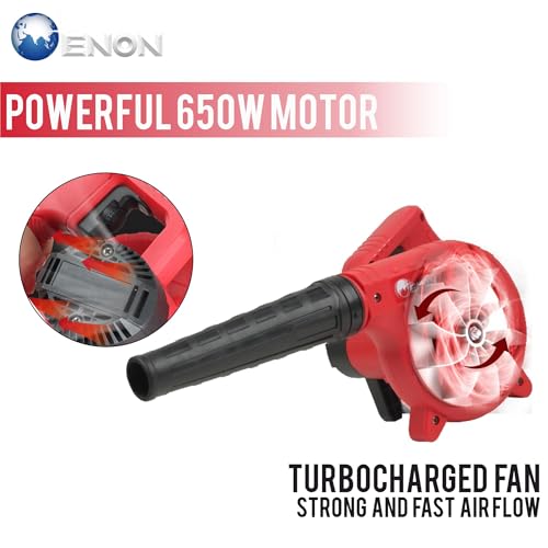 ENON Air Blower with Variable Speed, 650W Electric Handheld Air Blower for Cleaning Dust, Heavy Duty Machine with 19500RPM, 220V, Used in Both Home and Office, Powerful Dirt Cleaner XE-6501 - Image 3
