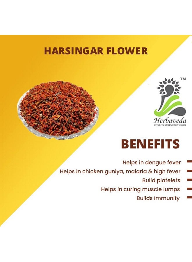 LEANBEING Herbaveda- Harsingar flower 100g | Parijat | Harshingar ka phool - Image 2