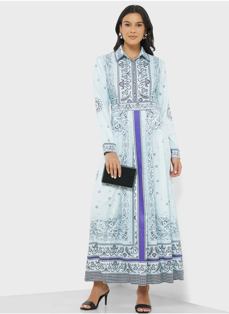 Khizana Abtract Print Dress