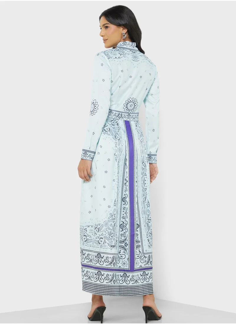 Khizana Abtract Print Dress