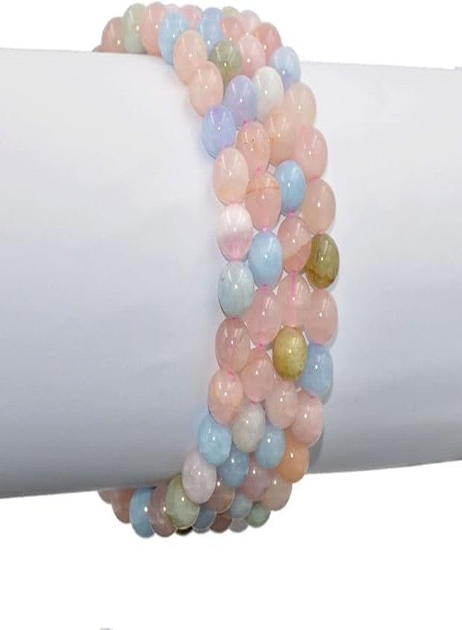 Sukhad Pastel Multicolor Crystal Beads Bracelet for Women & Girls | Healing Stone Stretch Bracelet | Cute Aesthetic Beaded Bracelet | Fashion Jewelry Gift - Image 5