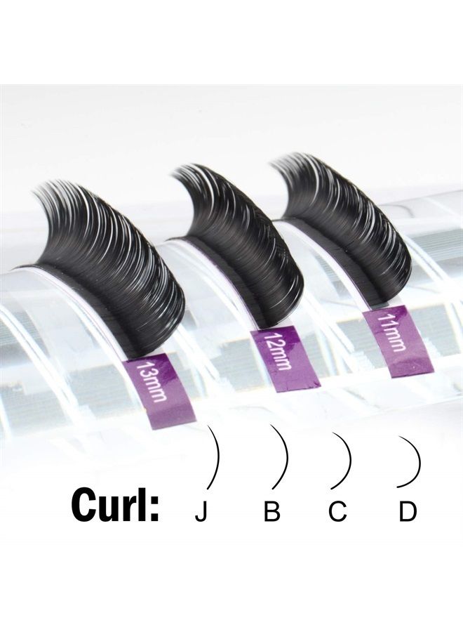 NAGARAKU رموش اصطناعية فردية فاخرة بطول 0.10 مم على شكل حرف C وبطول 13 مم، رموش كلاسيكية ناعمة طبيعية بلون أسود غير لامع، 16 صفًا، مستلزمات صالون التجميل الاحترافية - Image 3
