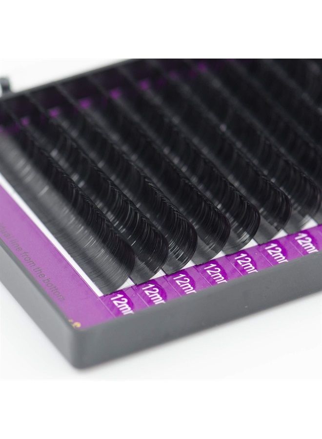 NAGARAKU رموش اصطناعية فردية فاخرة بطول 0.10 مم على شكل حرف C وبطول 13 مم، رموش كلاسيكية ناعمة طبيعية بلون أسود غير لامع، 16 صفًا، مستلزمات صالون التجميل الاحترافية - Image 4