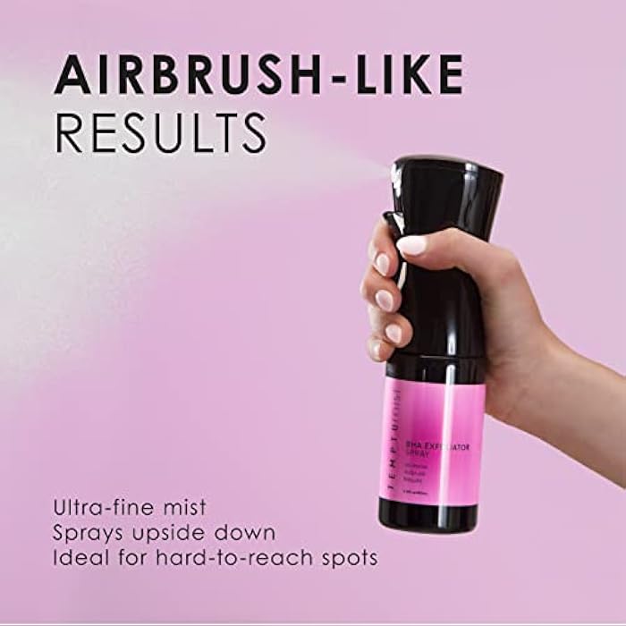 TEMPTU Mist BHA Exfoliator Spray Set or Refill, 5% Willow Bark, Natural Alternative to Salicylic Acid for Body, Back & Face, Pre Tan Skin Prep, Hydrating Facial Toner & Deluxe Continuous Sprayer - Image 3