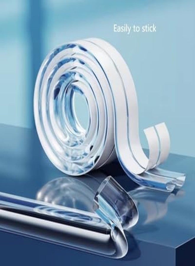 prajmi Baby Safety Edge Bumpers, Clear Corner Guards and Edge Protectors, Table Corner Protection Set (2 Meters Strip + 4 Corner Gaurds) - Image 5