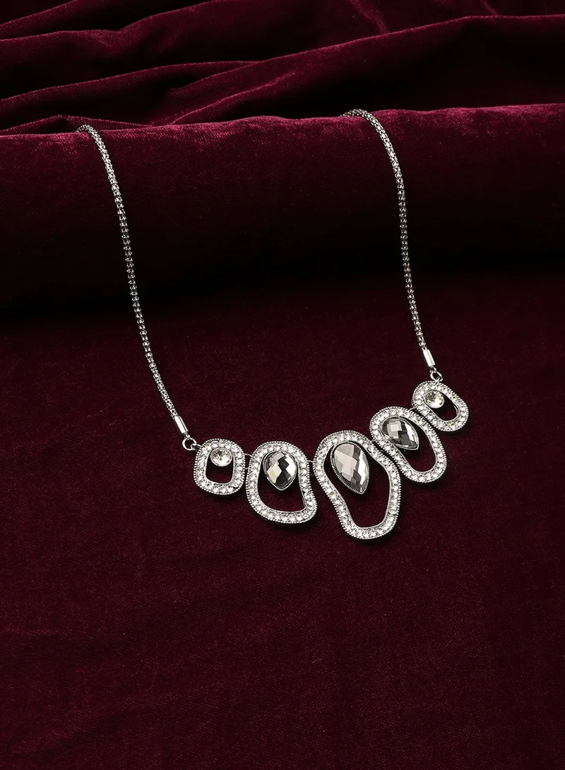 Sohi  Midnight Moonbeam Collar Artificial Necklace Jewellery for Women | Best Price UAE