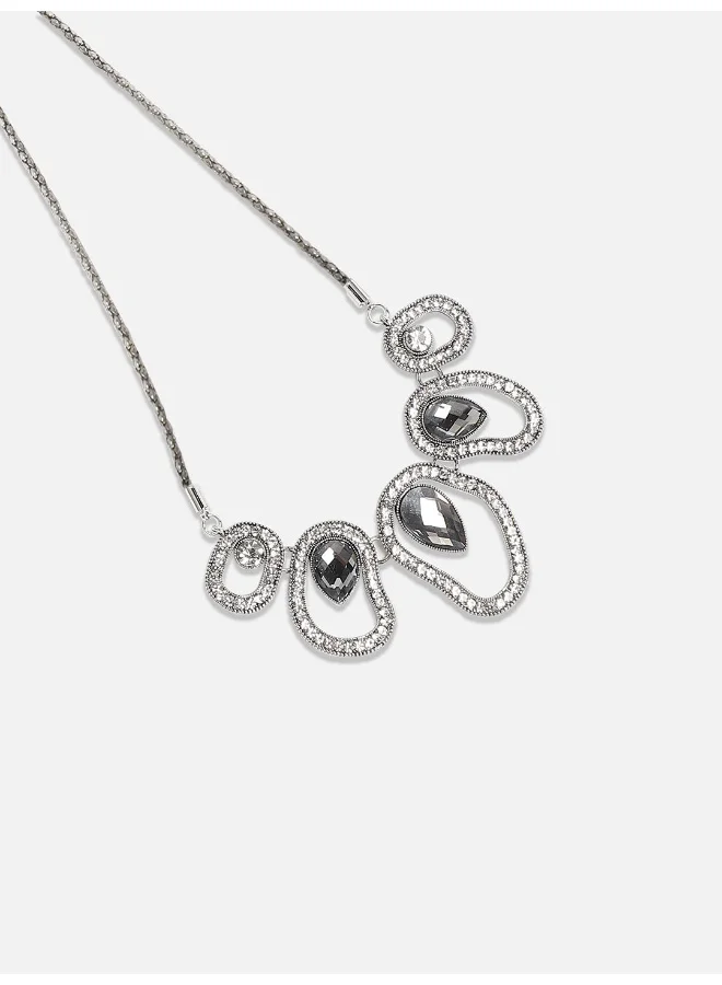 Sohi  Midnight Moonbeam Collar Artificial Necklace Jewellery for Women | Best Price UAE