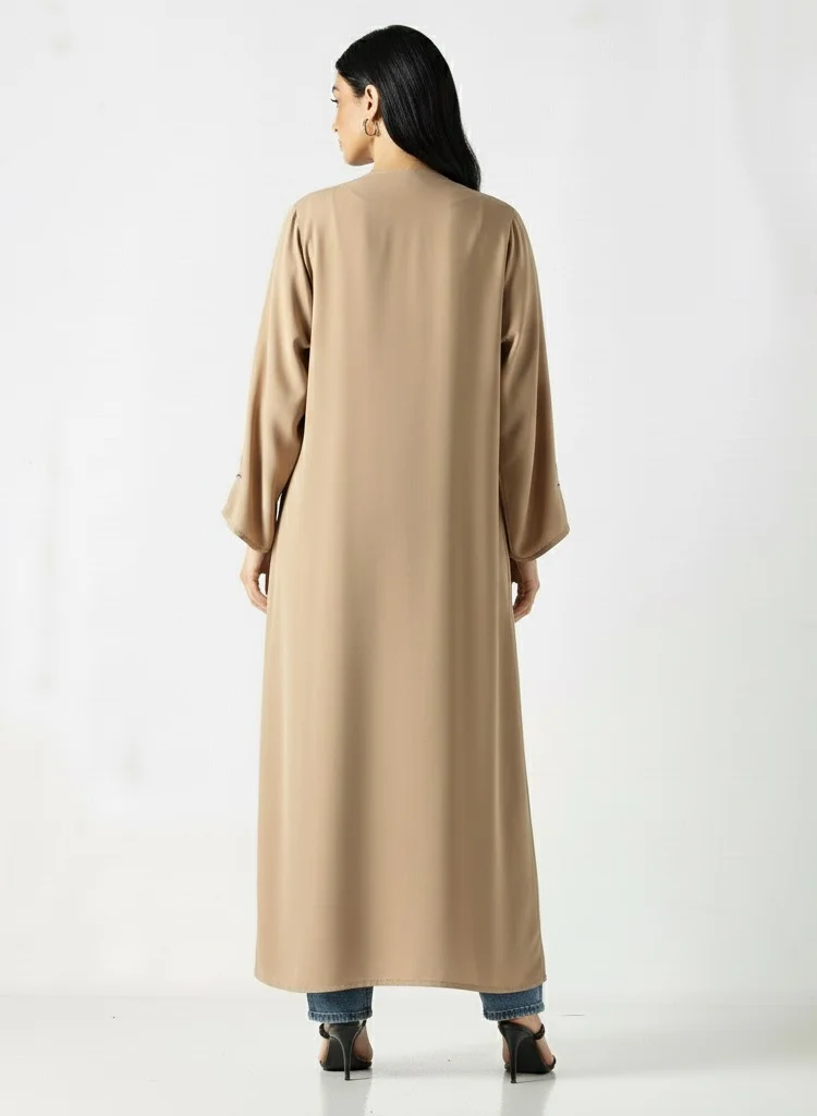 Hadiyath Al Madinah Al Watan Open Abaya - HM