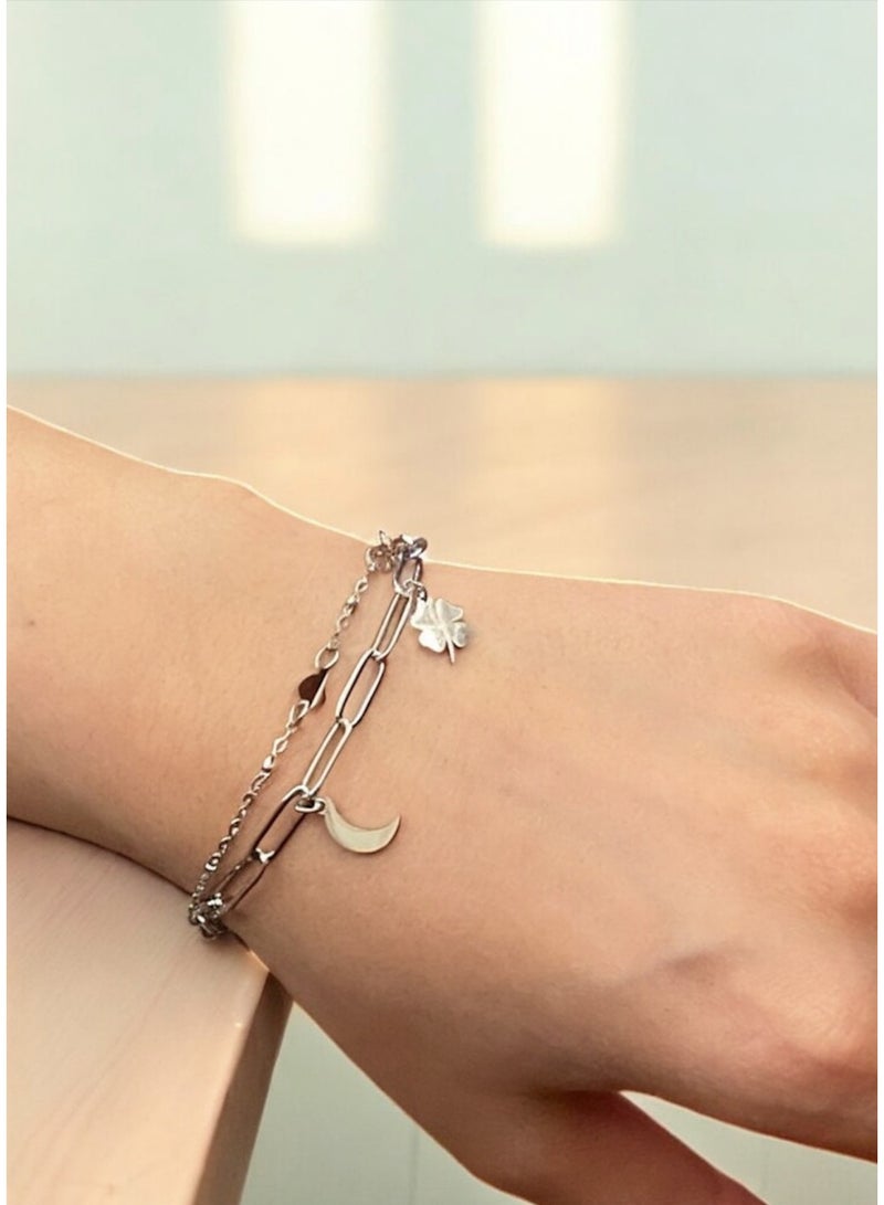 إيكوال اسوارة نسائية عصرية وأنيقة مصنوعة من الاستانلس ستيل - Image 2