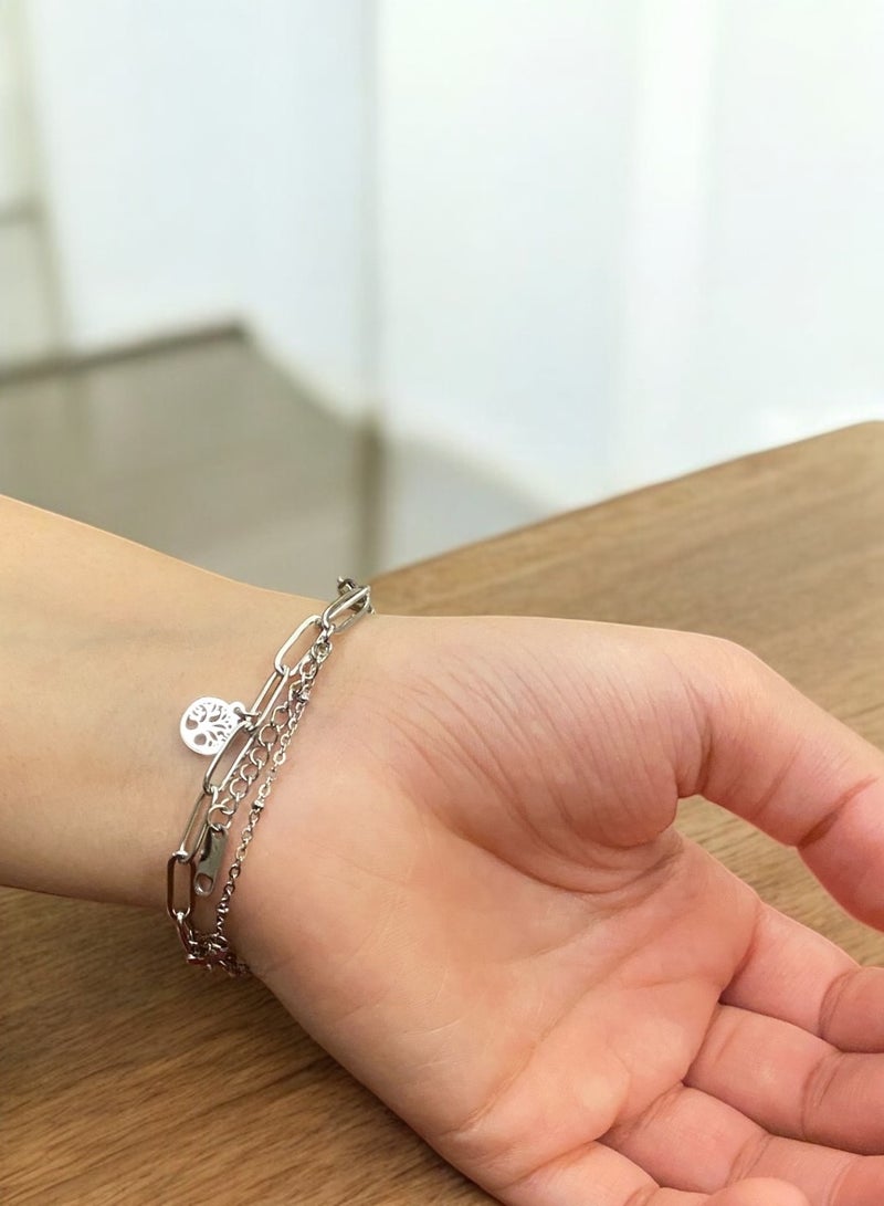 إيكوال اسوارة نسائية عصرية وأنيقة مصنوعة من الاستانلس ستيل - Image 4