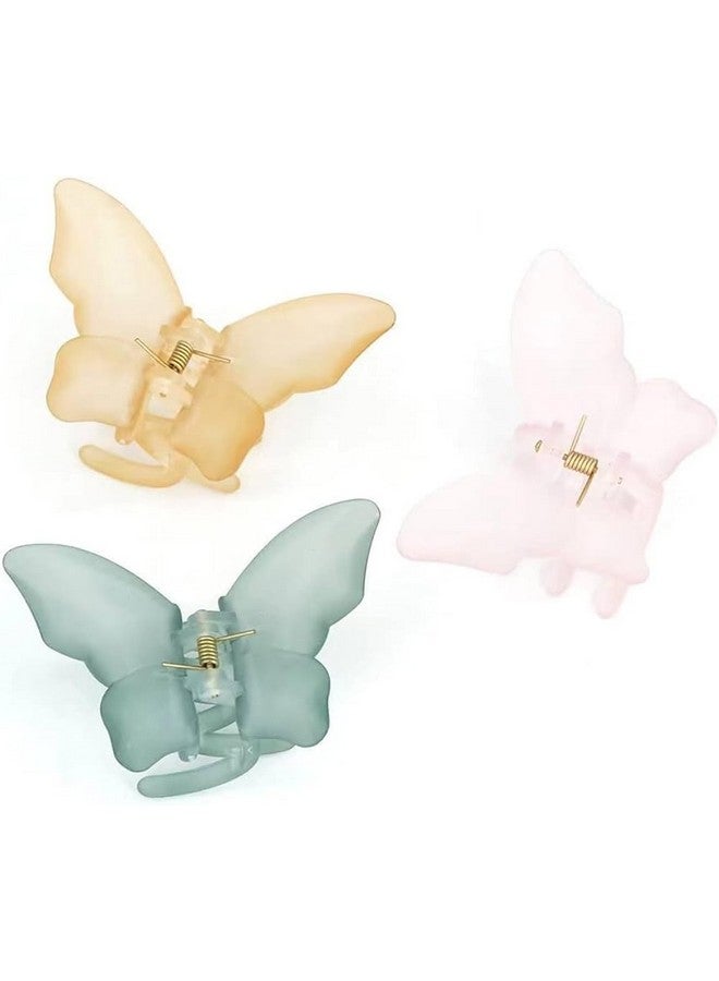 HOMSUN Butterfly Hair Clips Cute Hair Clips Hair Clips for Women Butterfly Claw Clips Butterfly Clips Claw Clips for Thin Hair Hair Clips Hair Accessories for Women (Three(3) Pcs, Butterfly Claw) - Image 1