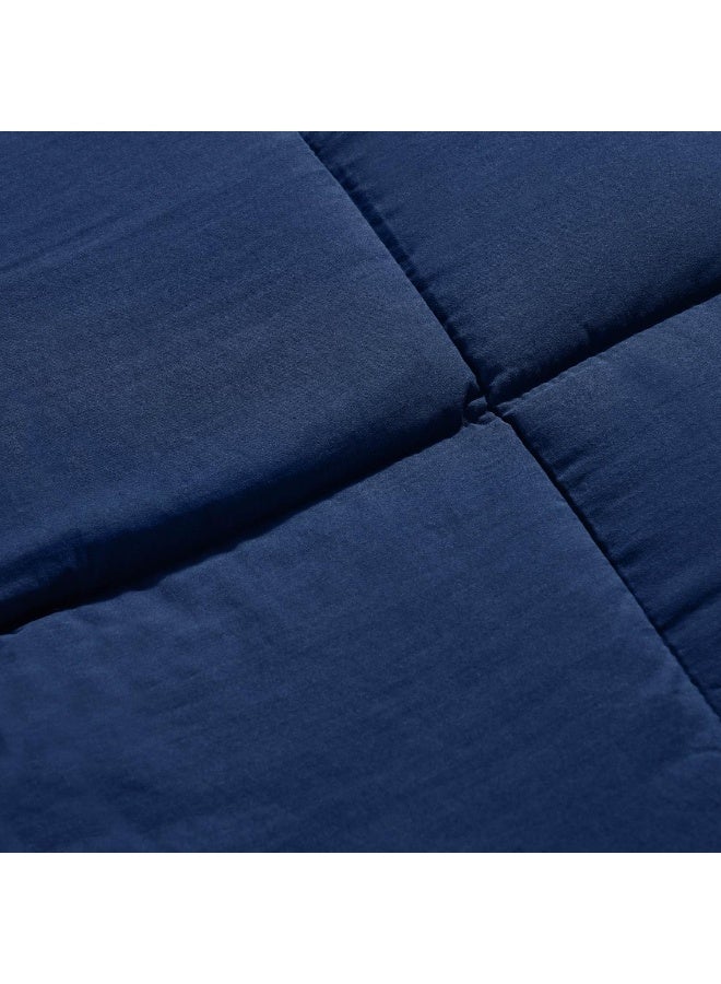 Pan Home Down Alternative 2-piece Reversible Comforter Set 150x220cm - Navy Grey - Image 3