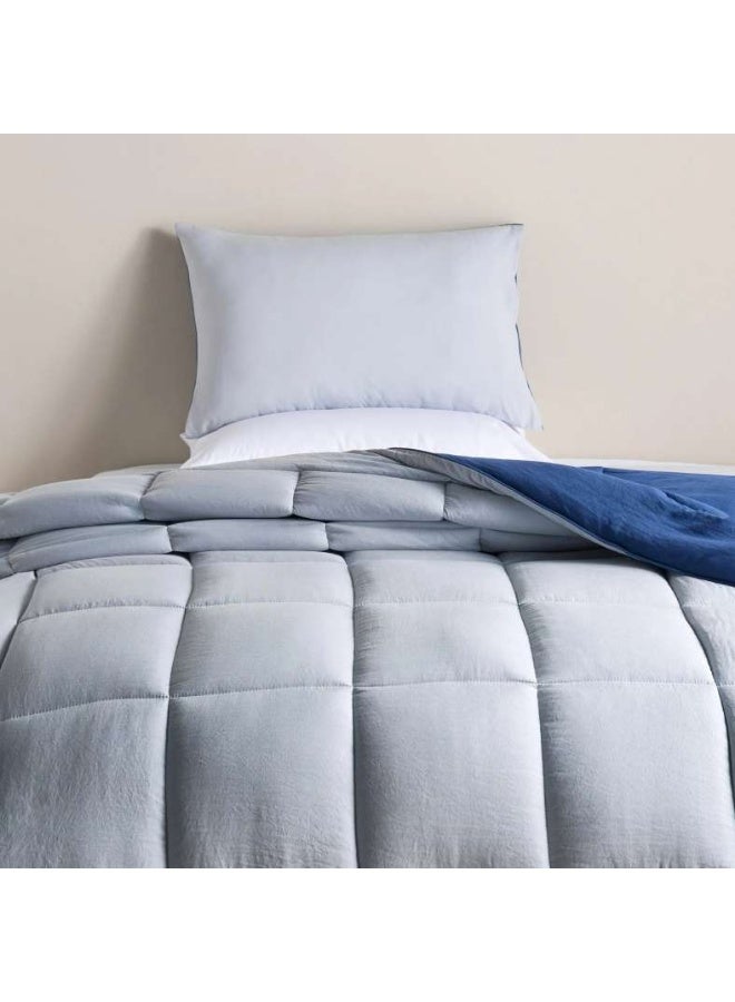 Pan Home Down Alternative 2-piece Reversible Comforter Set 150x220cm - Navy Grey - 121GGO9900250 - Image 2