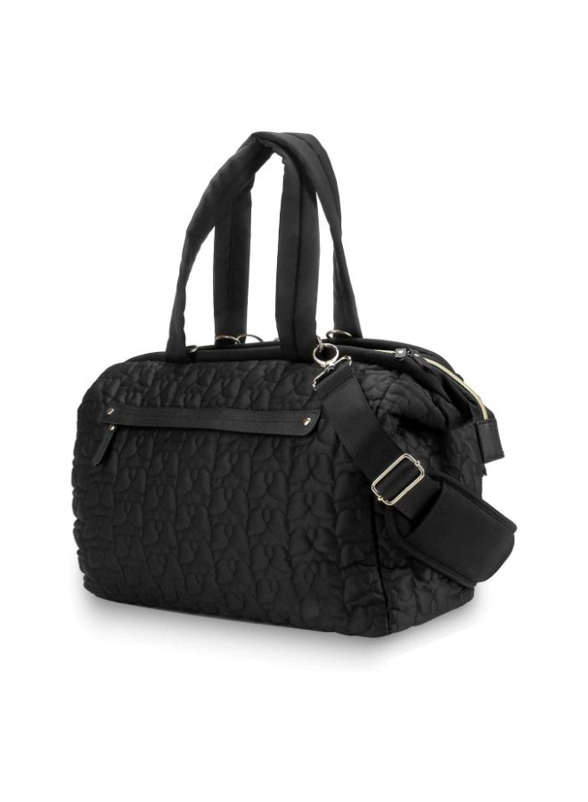 Mother and baby travel Mommy bag Outdoor baby products Quilting embroidery pattern Large capacity Mom bag Baby stroller bag (19 inches) - Image 1