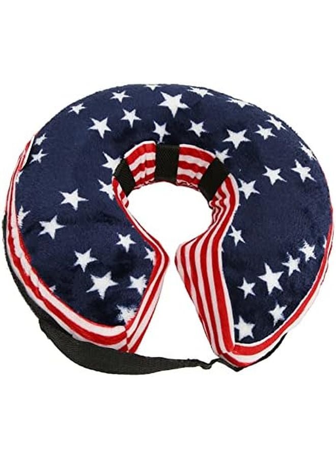 طوق الكلب القابل للتعديل بحزام الكتف الأزرق مقاس M لتعافي جروح الحيوانات الأليفة - Image 1