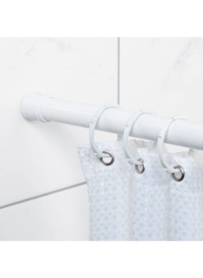 Zenna Home Zenna Home Curtain Adjustable Tension Shower Rod, 44" to 72", White  - Image 2