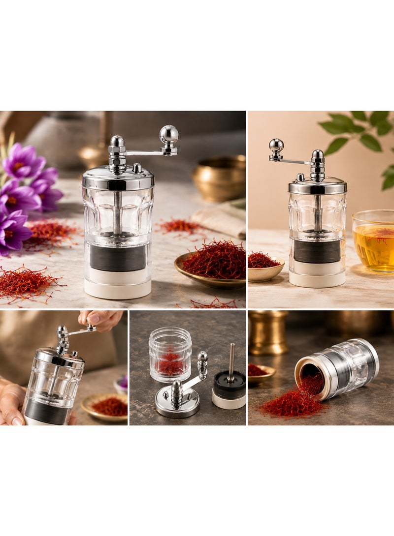 MIRFA Saffron Mill Grinder with Collection Chamber (Round Design) - Image 2