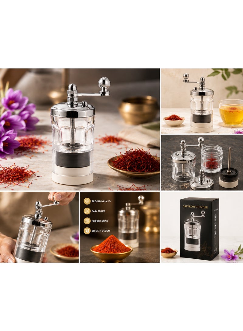MIRFA Saffron Mill Grinder with Collection Chamber (Round Design) - Image 3