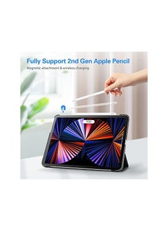 Procases iPad Pro 12.9 Case 2022/2021 / 2020/2018, Slim Stand Hard Back Shell Smart Cover for iPad Pro 12.9 Inch 6th Generation 2022 / 5th Gen 2021 / 4th Gen 2020 / 3rd Gen 2018 -Black  - Image 3