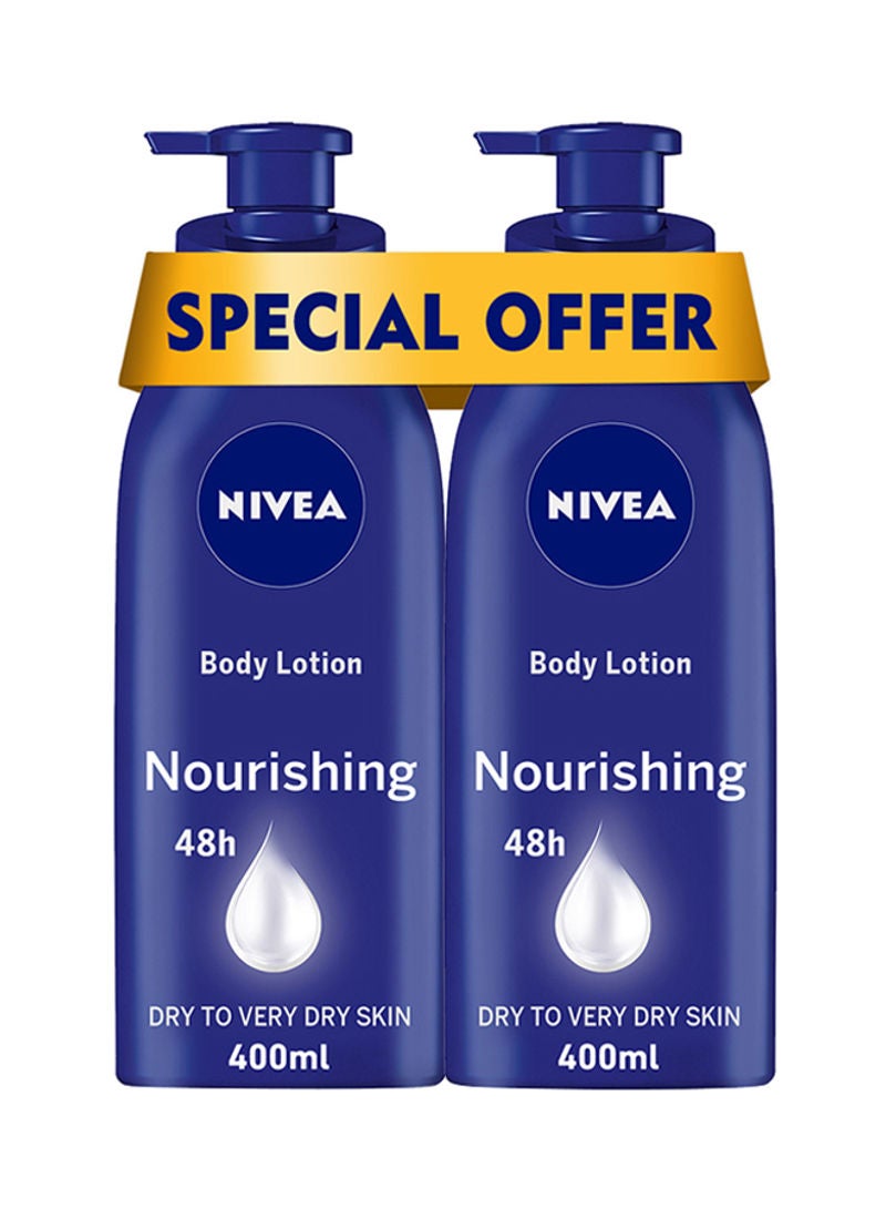 Nivea Nourishing Body Lotion Almond Oil  Pack Of 2