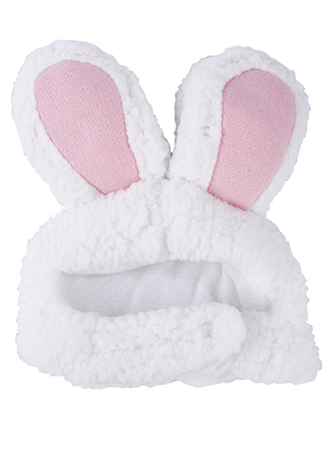 Pet Rabbit Ear Hat White