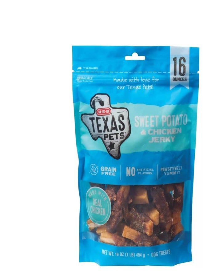 HEB H‑E‑B Texas Pets Sweet Potato & Chicken Jerky Treats 16oz - 1 Bag