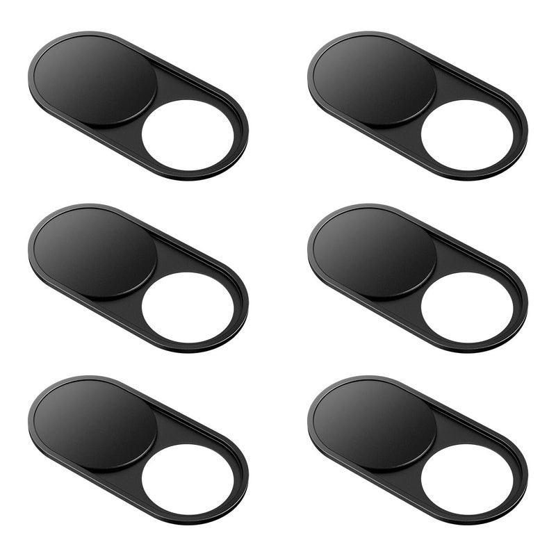 CloudValley Funda de cámara web mejorada, [paquete de 6] cubierta de metal para cámara de 0.023 pulgadas para Mac, iPad, MacBook Pro, MacBook Air, portátiles, PC/computadora, tabletas, bloqueador web - Image 1