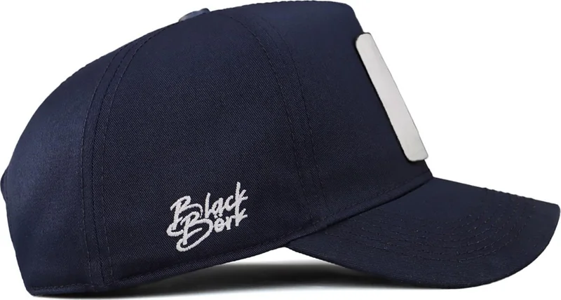 Black Börk BlackBörk V2 Baseball Limited Edition - Unisex Navy Blue Hat (Cap) with 3 Code Logo