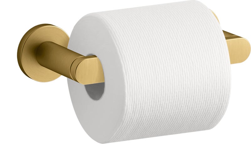 كوهلر Kohler K73147-2 ميغابايت مؤلفة على الحائط محور ورق التواليت حامل النحاس النحاس النابض بالحياة  - Image 1
