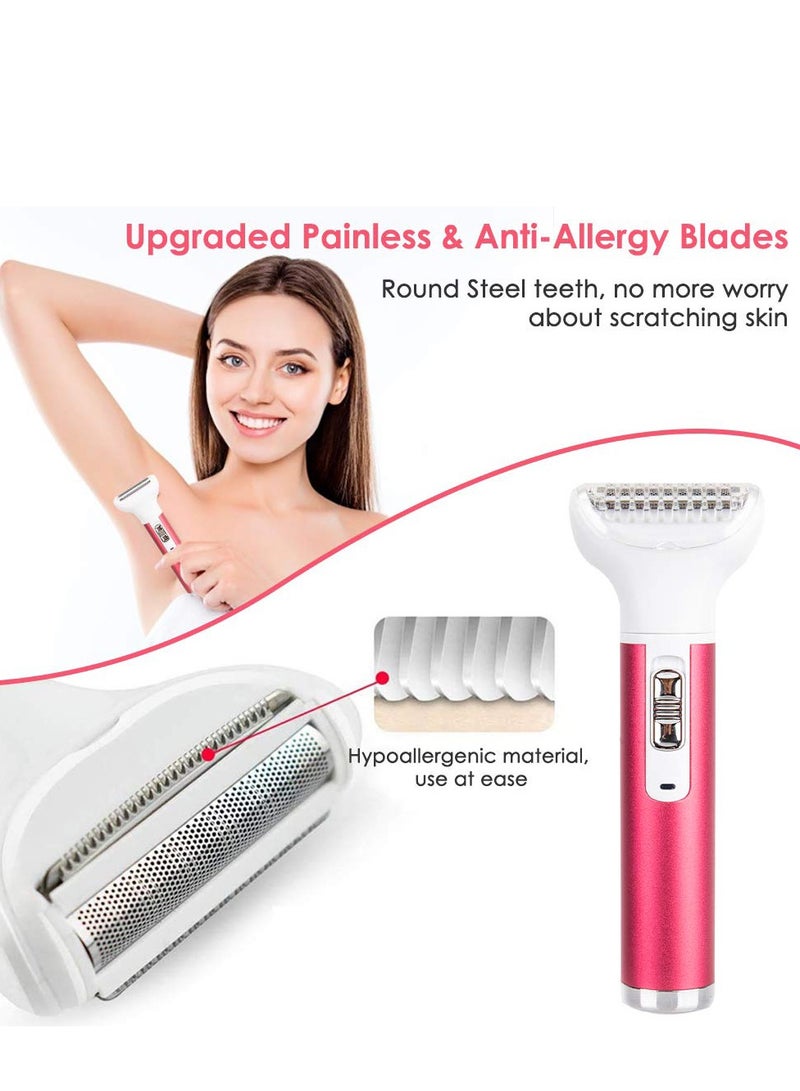 Zikra Electric Razor for Women Removal for Body Nose Hair Trimmer Face Shavers Eyebrow Legs Armpit Bikini Area - Image 2