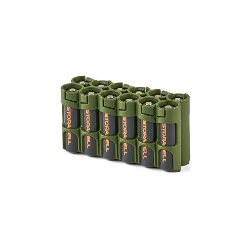 Storacell AA Battery Storage Caddy by Storacell, Military Green, Holds 12 Batteries (Not included) - Image 4