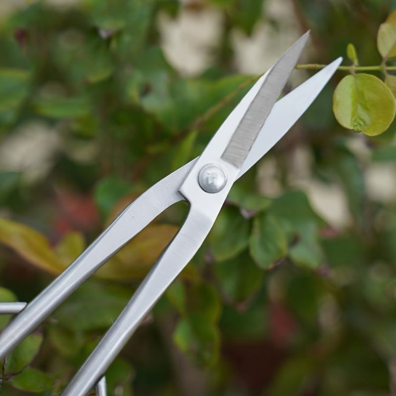 1 Long Handled Garden Shears Basic Bonsai Tool Horticultural Plant Branch Scissors For Leaf And Bud Pruning Flower Pruning Potted Plant Garden Pruning - Image 2
