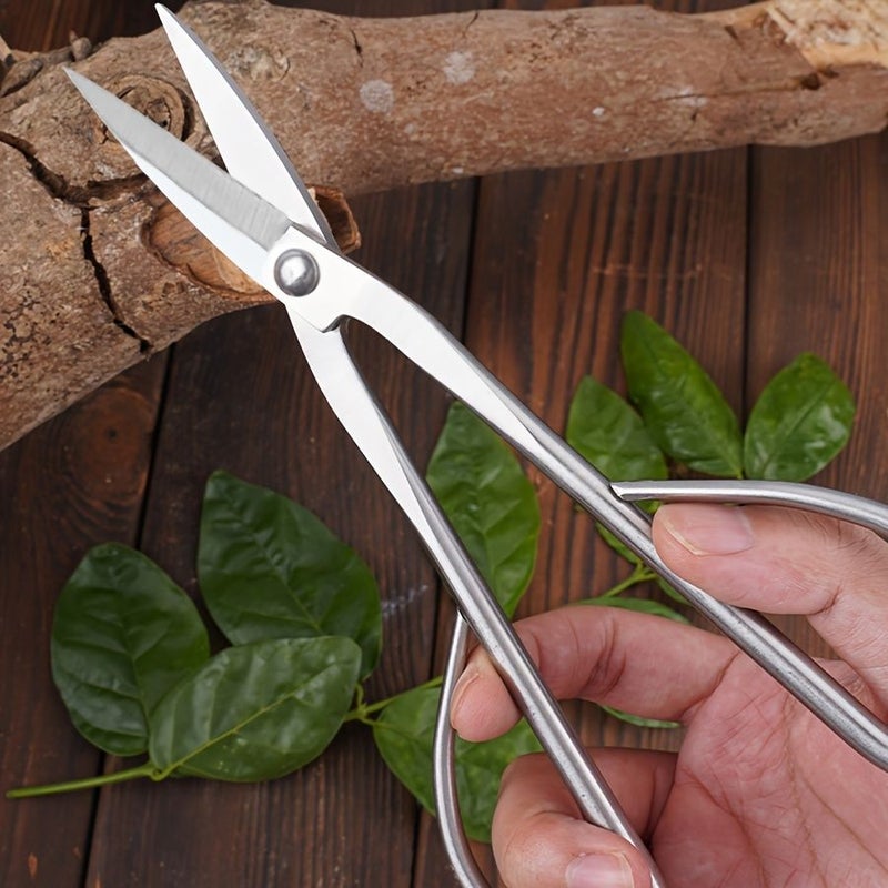 1 Long Handled Garden Shears Basic Bonsai Tool Horticultural Plant Branch Scissors For Leaf And Bud Pruning Flower Pruning Potted Plant Garden Pruning - Image 3