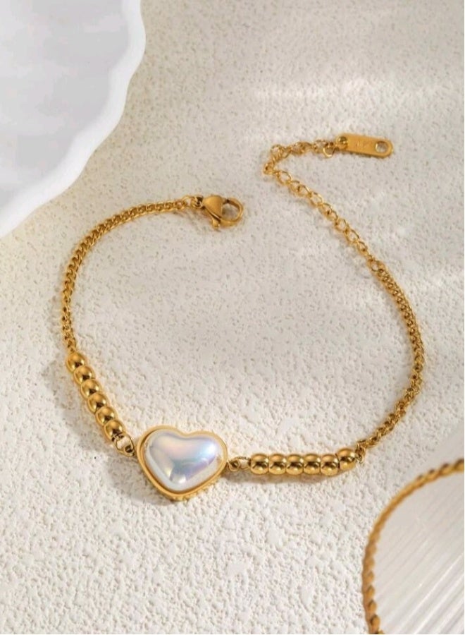Trendy Stainless Steel Gold Plated Jewellery Set For Women  - Image 4