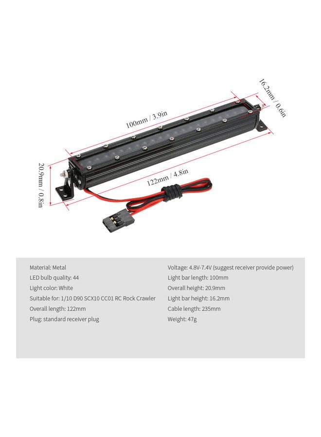 إسكدنيا شريط إضاءة LED للعبة سيارة روك كرولر التي تعمل بجهاز تحكم عن بعد - Image 2