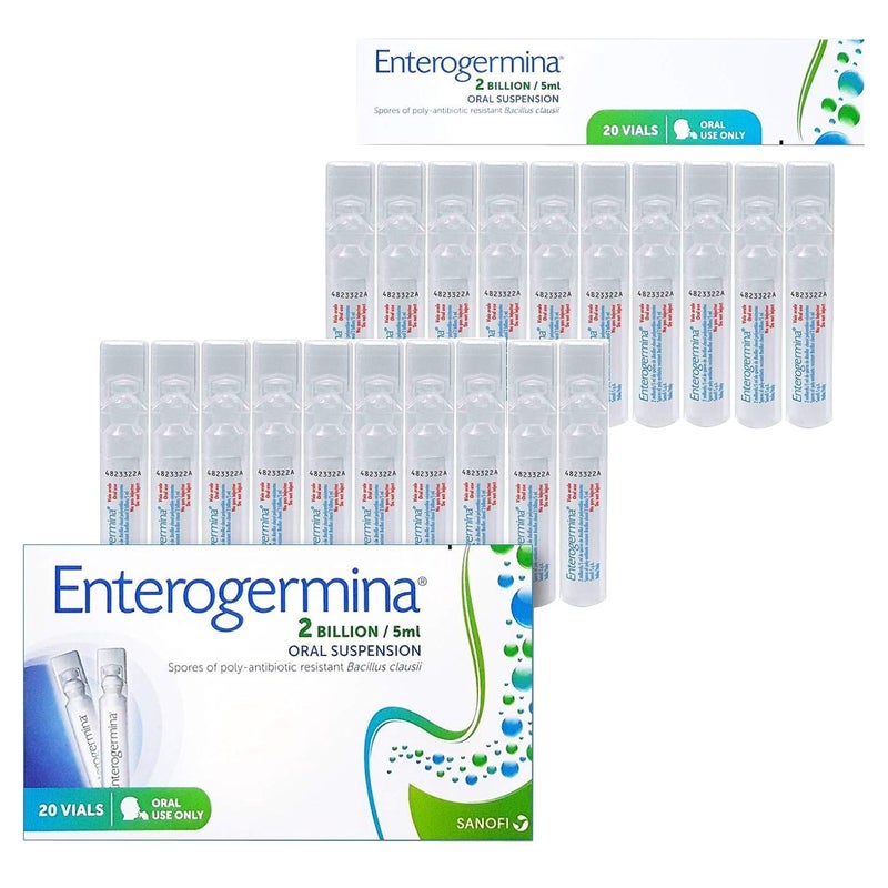 Enterogermina ProbioticÂ Oral Suspension 2 Billion/5ml Vials 20's - Image 2